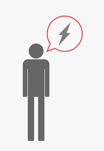 Isolated pictogram with a lightning — Stock Vector