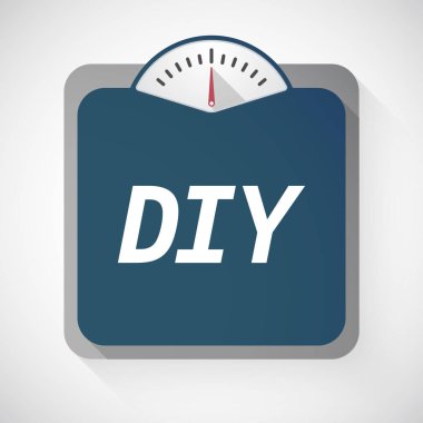 DIY metinle izole ağırlık ölçek