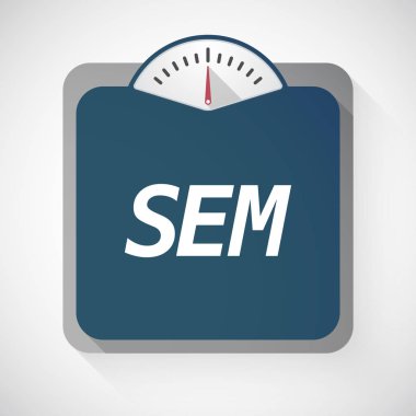 İzole ağırlık ölçek metin Sem ile