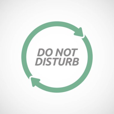 İzole yeniden işareti ile metin rahatsız etmeyin