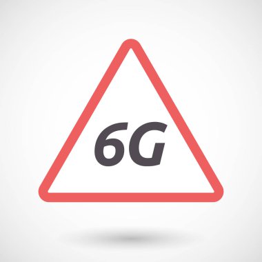 6g metinle izole uyarı sinyali