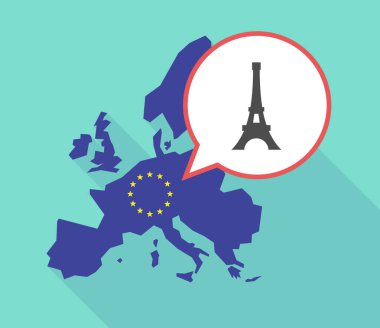 Eyfel Kulesi ile AB harita Haritası