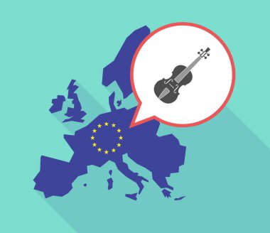 Bir keman ile AB harita Haritası