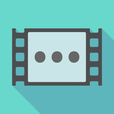 Uzun gölge çerçeve üç nokta ortografik işareti