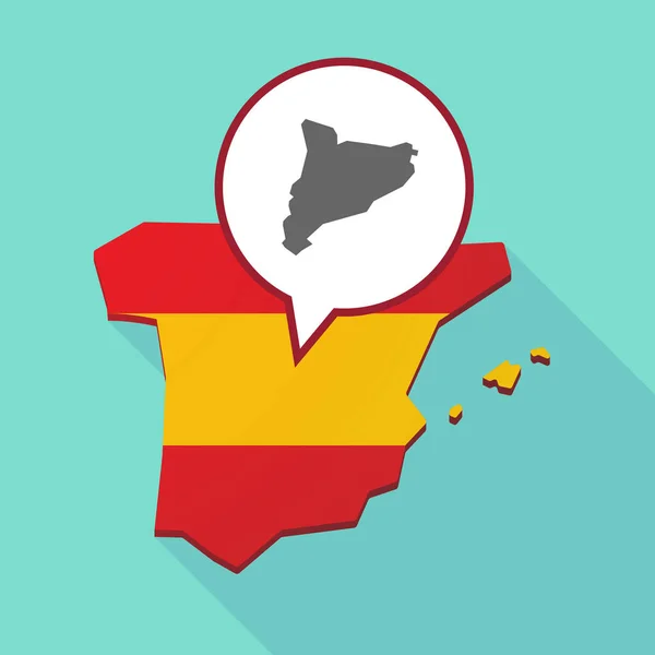 A Térkép, Katalónia Spanyolország Térkép — Stock Vector
