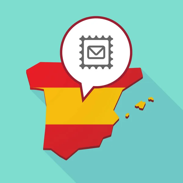 İspanya Haritası posta damgası işareti — Stok Vektör