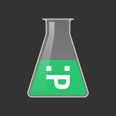 Bir dil metin yüz yapışmasını ile izole tüp