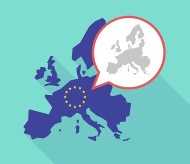 Uzun gölge AB Haritası Avrupa Haritası 