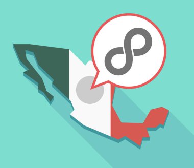 Uzun gölge Meksika harita sonsuz işareti