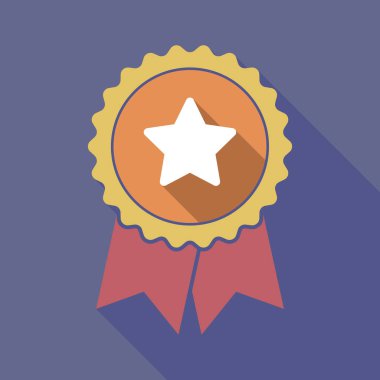 Uzun gölge rozeti bir yıldız