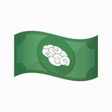 İzole banknot bir beyin ile