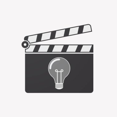 Bir ampul ile izole clapper kurulu