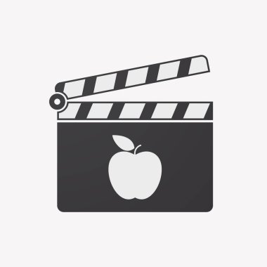 İzole clapper kurulu bir elma ile