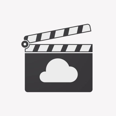 İzole clapper kurulu bir bulut ile