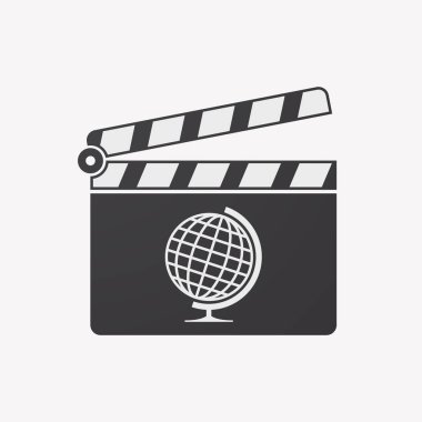 İzole clapper kurulu tablo dünya Küre