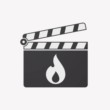 İzole clapper kurulu bir alev ile