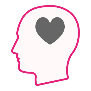 Erkek kafayla izole kalp poker oyun kağıdı imzalamak