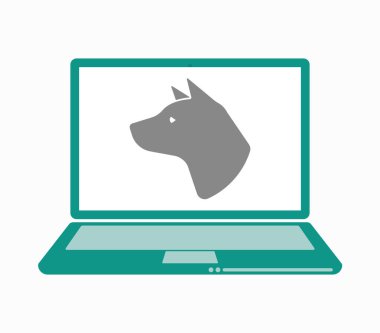 Dog Head'a ile Yalıtılmış dizüstü bilgisayar