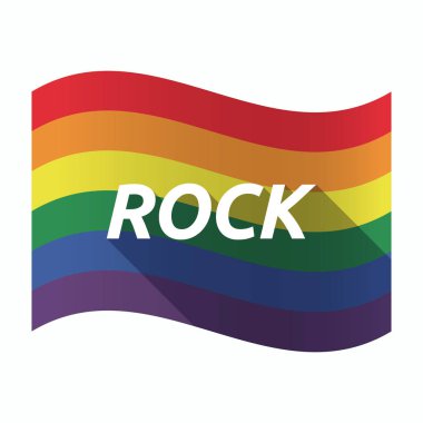 Metin kaya ile izole Gay Pride bayrak