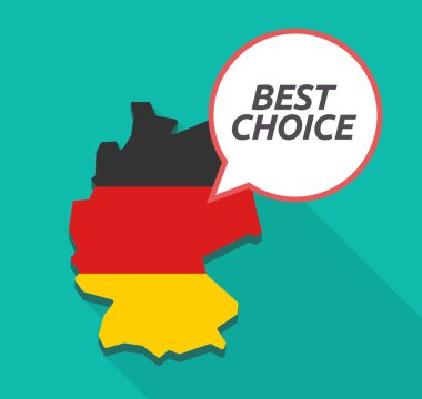 Uzun metin en iyi seçim ile gölge Almanya Haritası