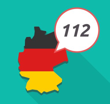 Uzun metin 112 ile gölge Almanya Haritası