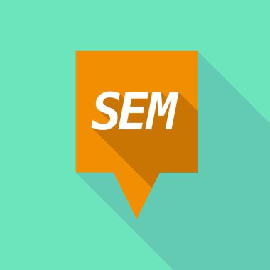 Uzun gölge tooltip metin Sem ile