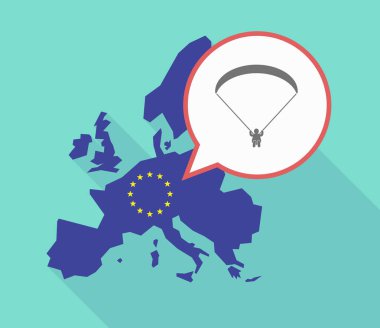 Bir yamaçparaşütü ile AB harita