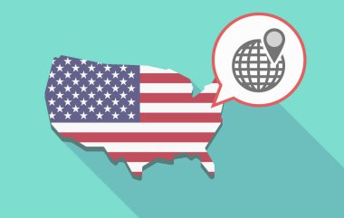 ABD harita dünya Küre