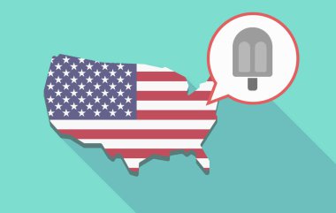 ABD harita bir dondurma ile