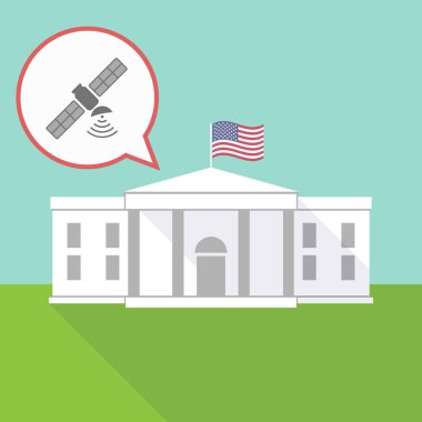 Bir uydu ile Beyaz Saray