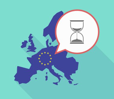 Bir kum saati ile AB harita