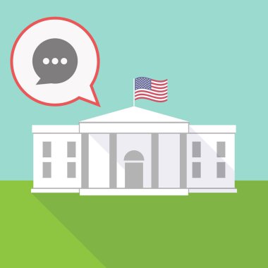 bir balon ve komik bir balon ile Beyaz Saray