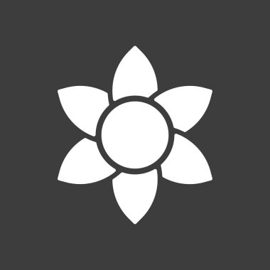 Bir lotus çiçeği izole vektör çizim