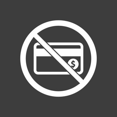 İzole vektör çizim değil izin verilen bir kredi kartı