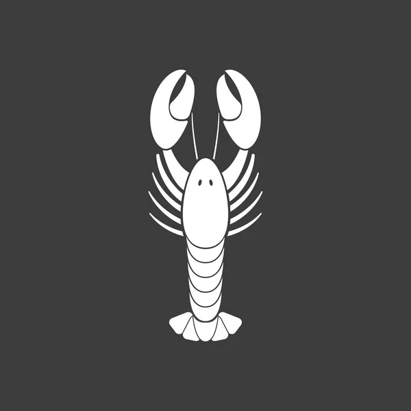 Isolated vector illustration of a lobster — Stock Vector