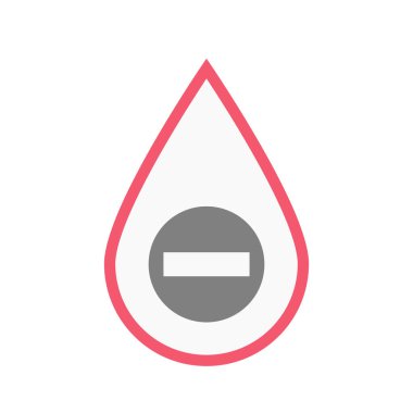 İzole kan damlası bir izinsiz giriş sinyal