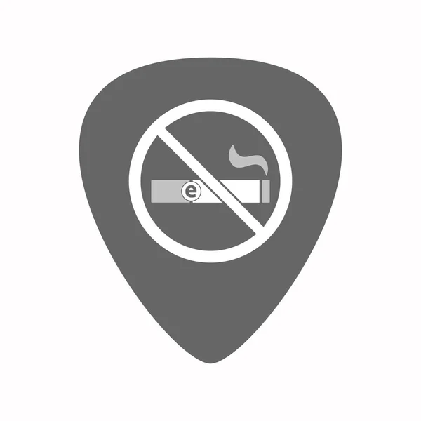 許可されていない電子タバコと分離ギター ピック — ストックベクタ