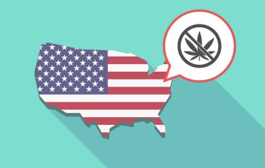 Uzun ABD harita değil izin verilen bir Sig esrar yaprakla gölge