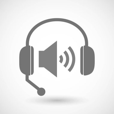 İzole eller serbest kulaklık hoparlör birimi işaretiyle 