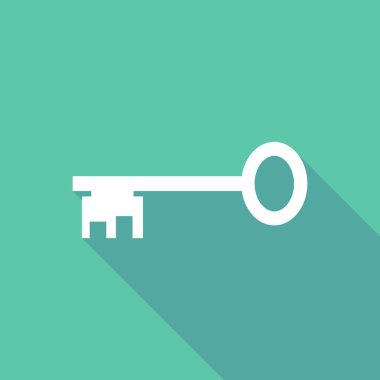 Resimde bir vintage anahtar