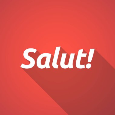 Hello metnini gösteren resim! Fransızca dil