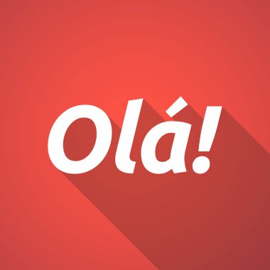 Hello metnini gösteren resim! Portekizce dil