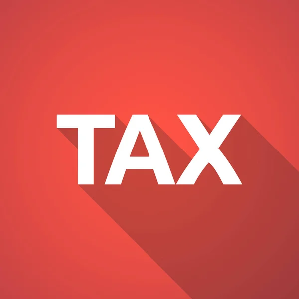 Ilustración del texto TAX — Vector de stock