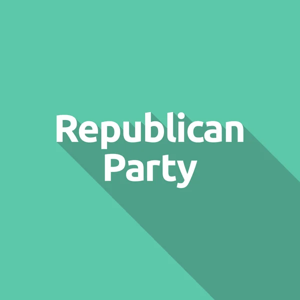 Ilustración del texto Partido Republicano — Vector de stock