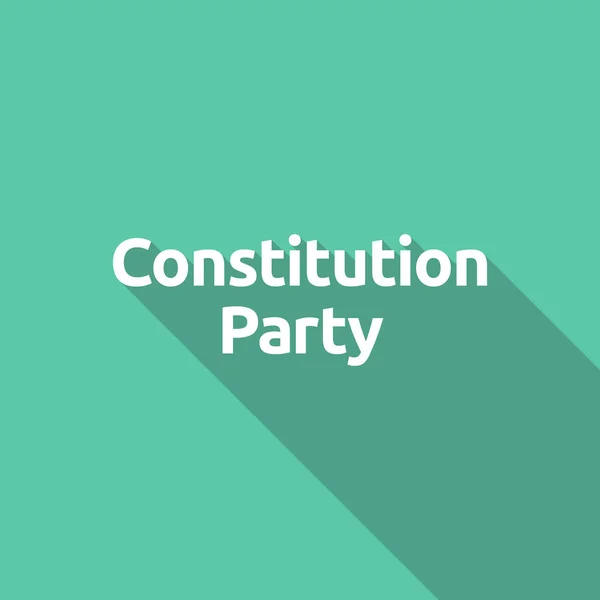 Ilustración del texto Partido Constitución — Archivo Imágenes Vectoriales