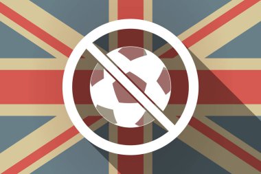 Uzun gölge İngiltere'de bayrak futbol topuyla değil izin verilen bir sinyal