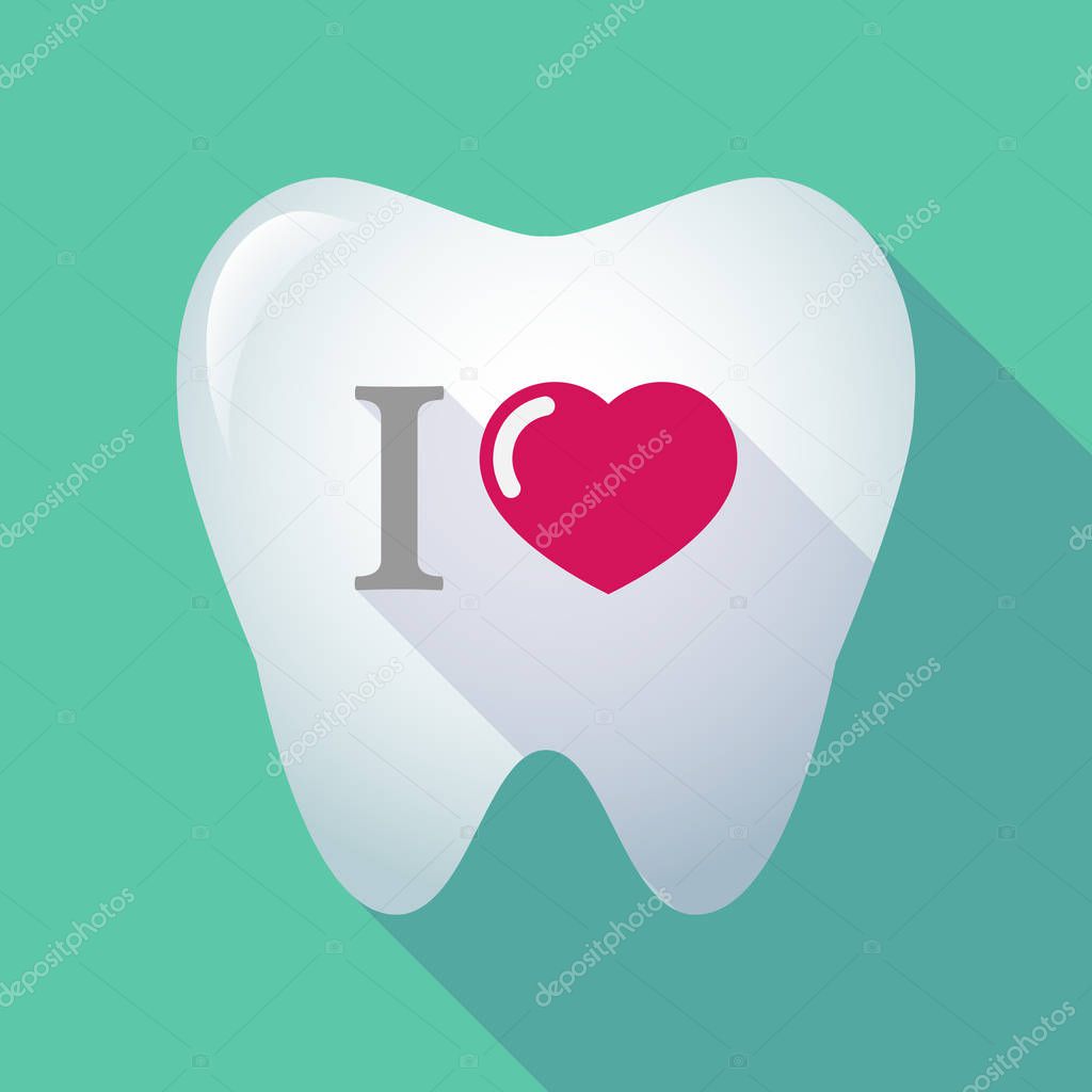 Long shadow tooth with  an 