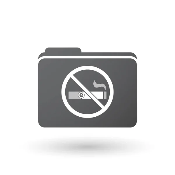 許可されていない si の電子タバコと分離フォルダー信号 — ストックベクタ