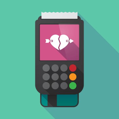 Uzun gölge dataphone kalbi kırık bir okla deldi