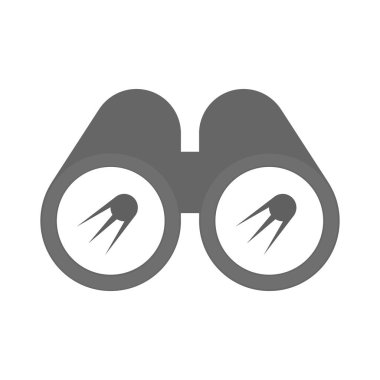 Vintage bir uydu ile izole dürbün